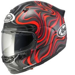 Casque intégral Arai Quantic Swirl - Noir Rouge Gris