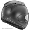 Casque intégral Arai Rx-7V Evo Frost - Gris satiné