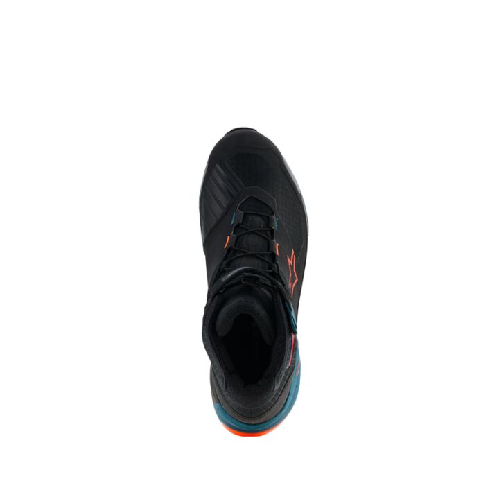 Baskets Alpinestars CR-X Drystar - Noir Bleu Petrol Orange Fluo