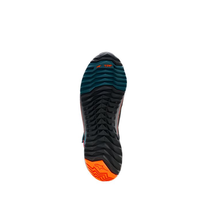 Baskets Alpinestars CR-X Drystar - Noir Bleu Petrol Orange Fluo