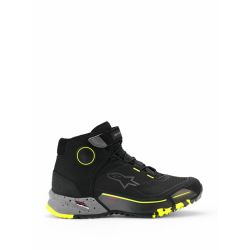 Baskets Alpinestars CR-X Drystar - Noir Gris Jaune Fluo 2