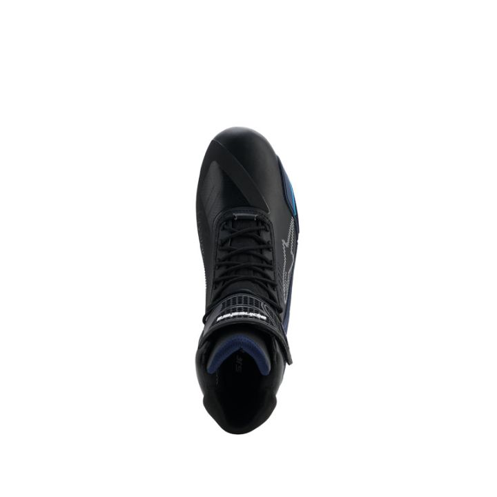 Baskets Alpinestars Faster-4 Drystar - Noir Bleu Cyan