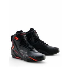 Baskets Alpinestars Faster-4 Drystar - Noir Rouge Fluo