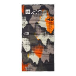 Tour de cou Buff Ecostretch X Alpinestars - Nazca Noir Gris Rouge 2