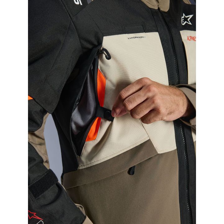 Veste Alpinestars Andes V4 Drystar - Marron Walnut Beige Noir