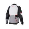 Veste Alpinestars Andes V4 Drystar - Gris foncé Bleu Ice Gris Rouge Bright