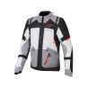 Veste Alpinestars Andes V4 Drystar - Gris foncé Bleu Ice Gris Rouge Bright