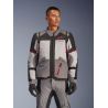 Veste Alpinestars Andes V4 Drystar - Gris foncé Bleu Ice Gris Rouge Bright