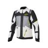Veste Alpinestars Andes V4 Drystar - Gris foncé Bleu Ice Gris Jaune Fluo