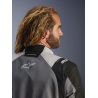 Veste Alpinestars Andes V4 Drystar - Gris foncé Bleu Ice Gris Jaune Fluo