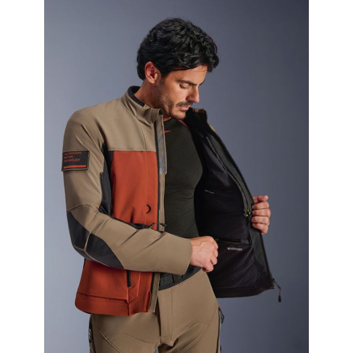 Veste Alpinestars AMT-8 Stretch Drystar XF - Marron Walnut Noir