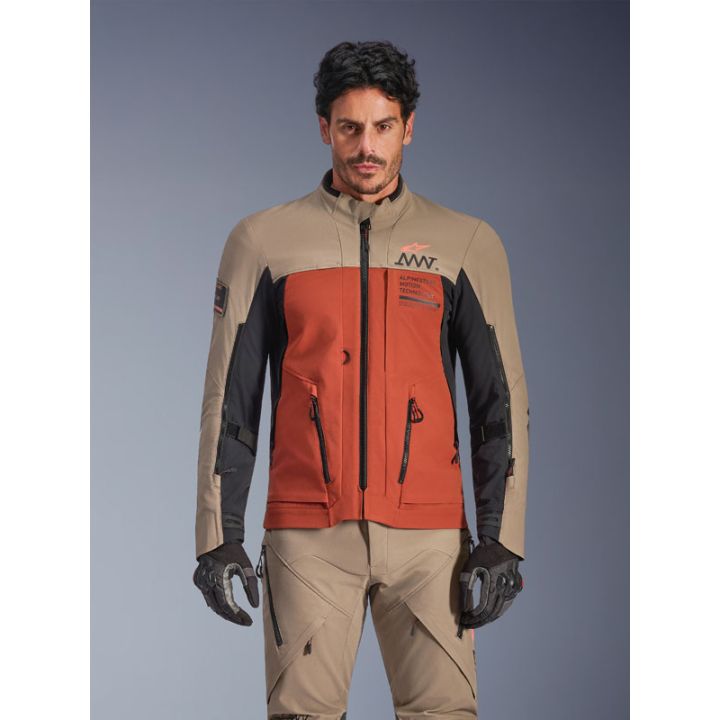Veste Alpinestars AMT-8 Stretch Drystar XF - Marron Walnut Noir