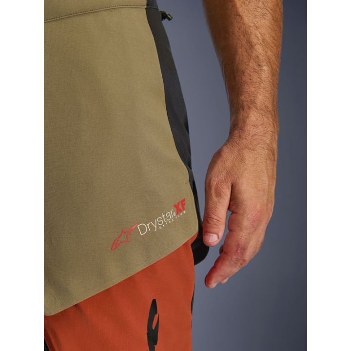 Pantalon Alpinestars Halo Pro Drystar XF laminée - Marron Walnut Noir