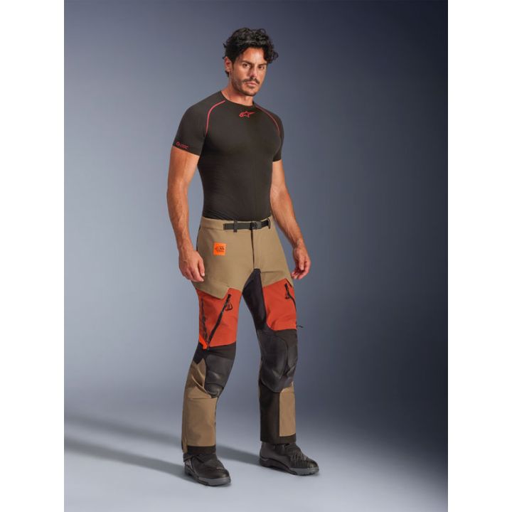 Pantalon Alpinestars Halo Pro Drystar XF laminée - Marron Walnut Noir