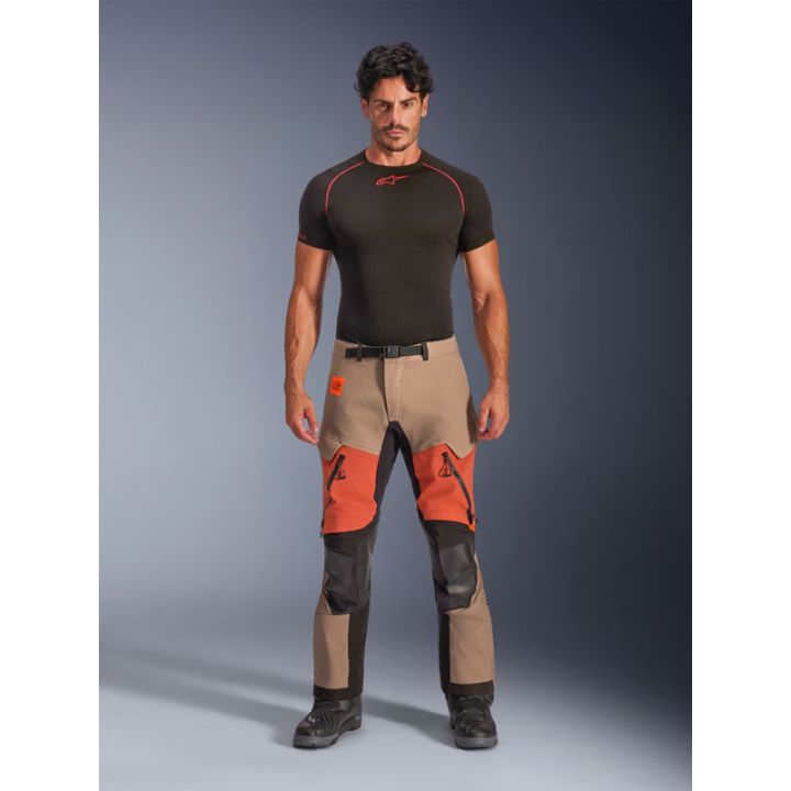 Pantalon Alpinestars Halo Pro Drystar XF laminée - Marron Walnut Noir