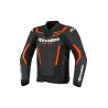 Blouson cuir Alpinestars GP Force V2 - Noir Rouge Fluo