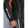 Blouson cuir Alpinestars GP Force V2 - Noir Rouge Fluo