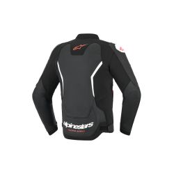 Blouson cuir Alpinestars GP Force V2 - Noir Blanc 2