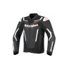 Blouson cuir Alpinestars GP Force V2 - Noir Blanc