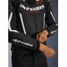 Blouson cuir Alpinestars GP Force V2 - Noir Blanc