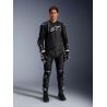 Blouson cuir Alpinestars Dusk - Noir Blanc