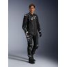 Blouson cuir Alpinestars Dusk - Noir Blanc