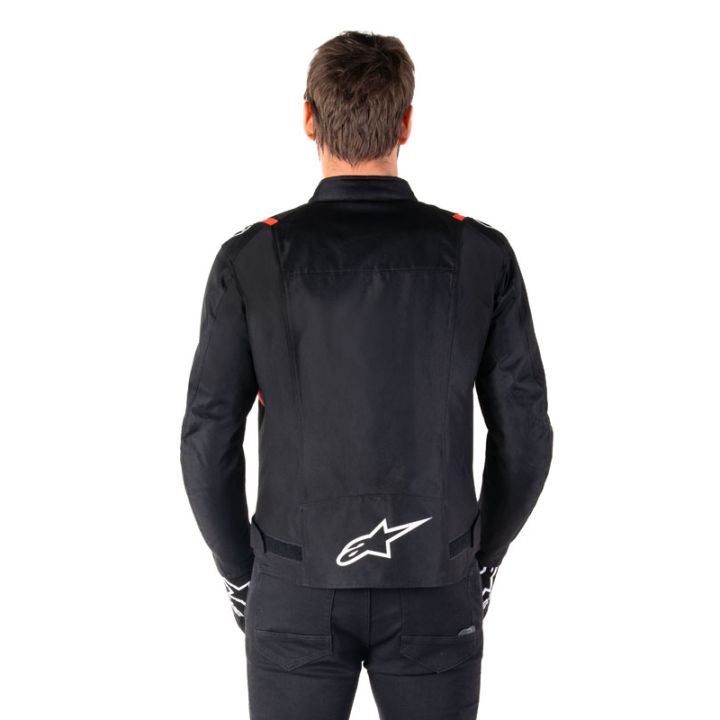 Blouson Alpinestars T-SPS V2 Waterproof - Noir Blanc Rouge Fluo