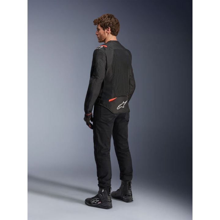 Blouson Alpinestars T-SPS Air V2 - Noir Rouge Fluo