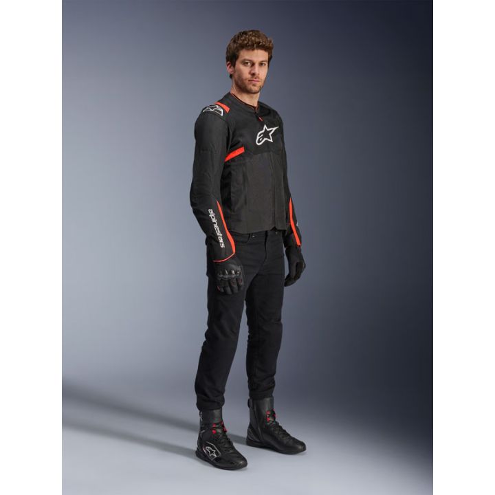 Blouson Alpinestars T-SPS Air V2 - Noir Rouge Fluo