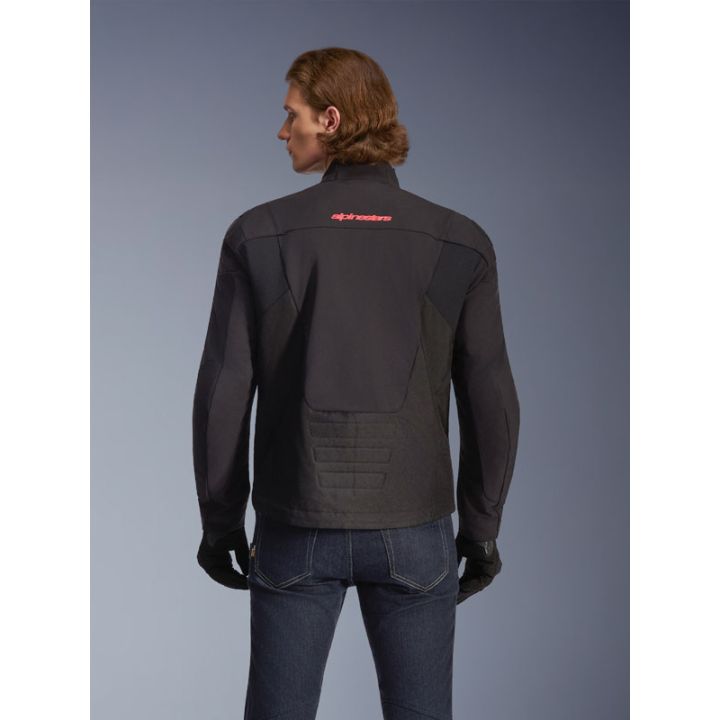 Blouson Alpinestars SMX Waterproof - Noir Blanc Rouge Bright