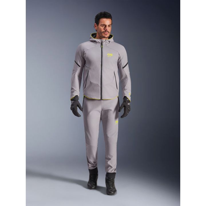 Blouson Alpinestars Aeroshell Waterproof - Gris Jaune Fluo