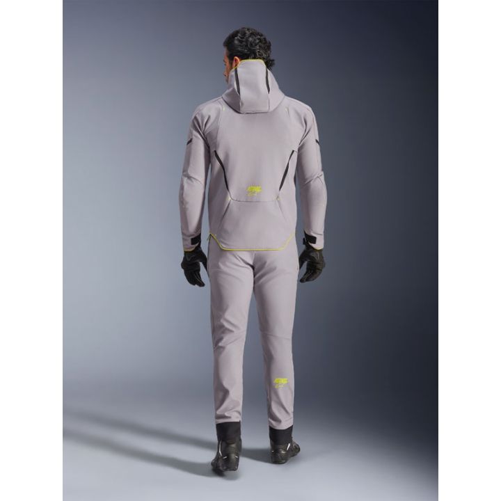 Blouson Alpinestars Aeroshell Waterproof - Gris Jaune Fluo
