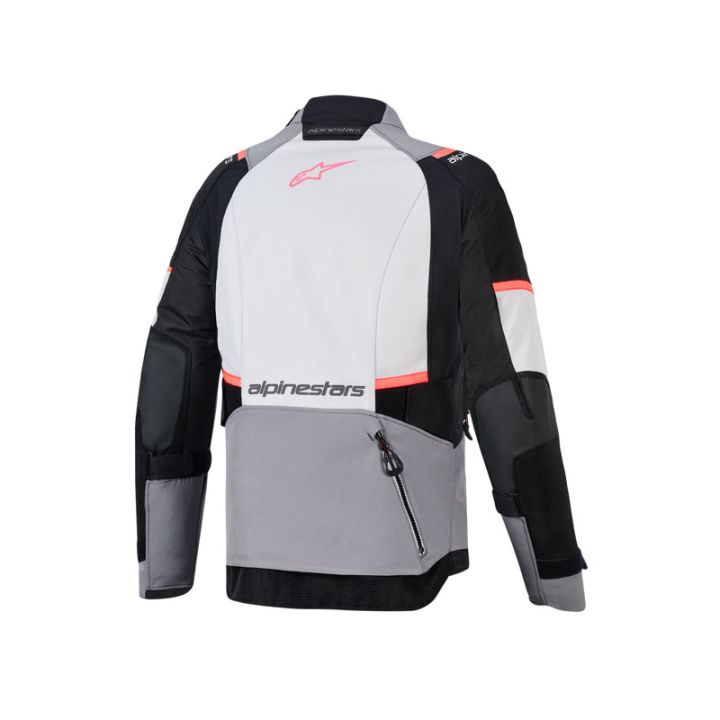 Veste Alpinestars Stella Andes V4 Drystar - Gris Bleu Ice Corail fluo