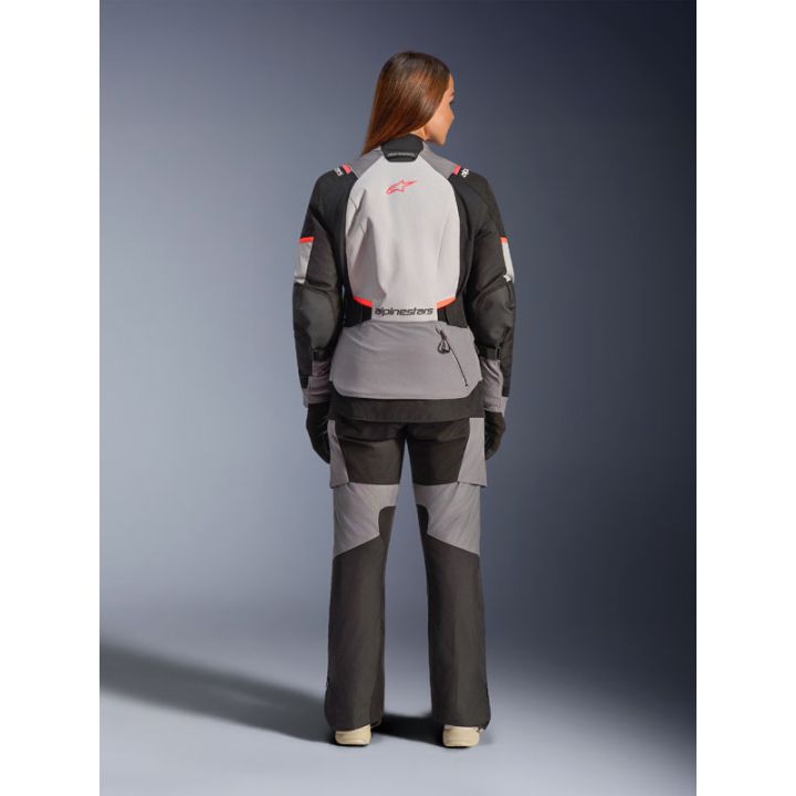 Veste Alpinestars Stella Andes V4 Drystar - Gris Bleu Ice Corail fluo