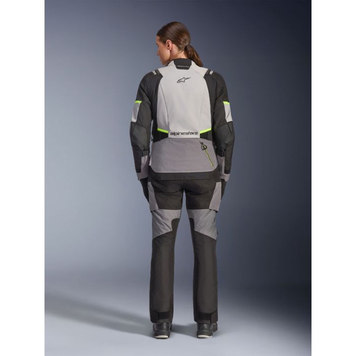 Veste Alpinestars Stella Andes V4 Drystar - Gris Bleu Ice Jaune fluo