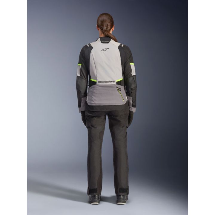 Veste Alpinestars Stella Andes V4 Drystar - Gris Bleu Ice Jaune fluo