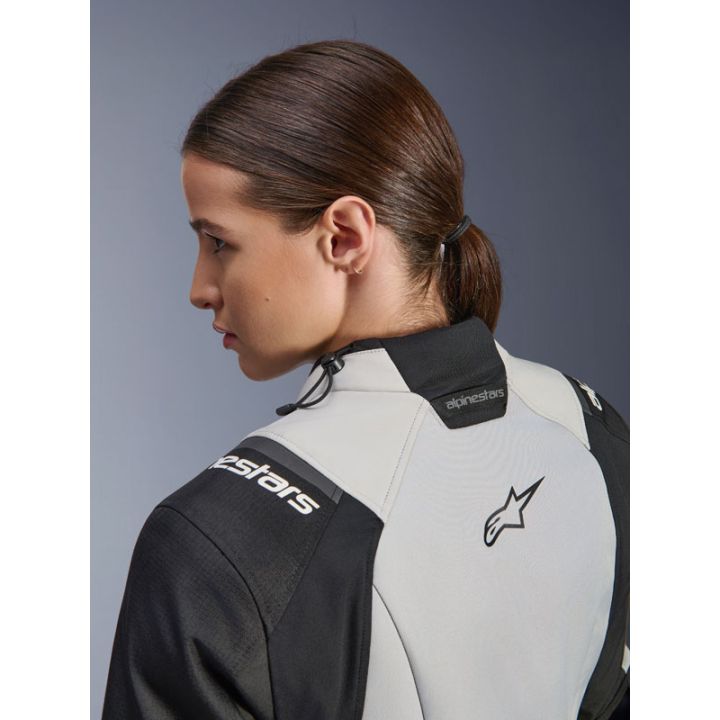 Veste Alpinestars Stella Andes V4 Drystar - Gris Bleu Ice Jaune fluo