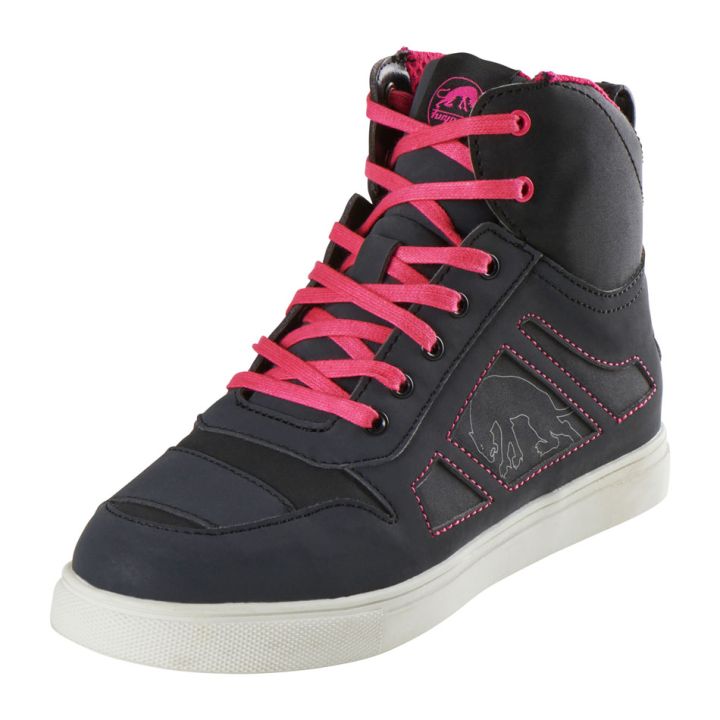 Baskets Furygan ANGIE D3O Noir-Rose