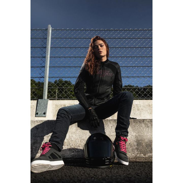 Baskets Furygan ANGIE D3O Noir-Rose