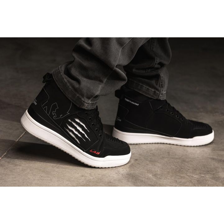 Baskets Furygan TARMAC D3O Noir-Blanc