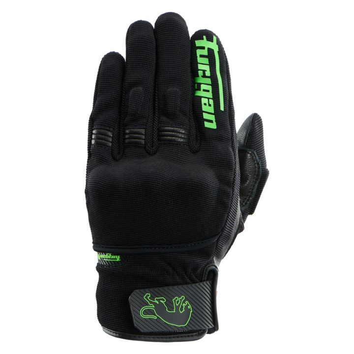Gants Furygan JET D3O EVO Noir-Vert stab
