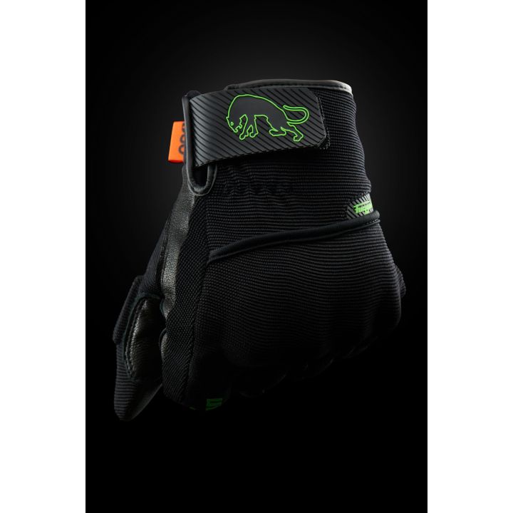 Gants Furygan JET D3O EVO Noir-Vert stab