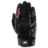 Gants femme Furygan JET NEON D3O LADY Noir-Blanc-Rose