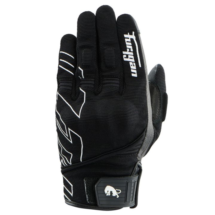 Gants femme Furygan JET NEON D3O LADY Noir-Blanc