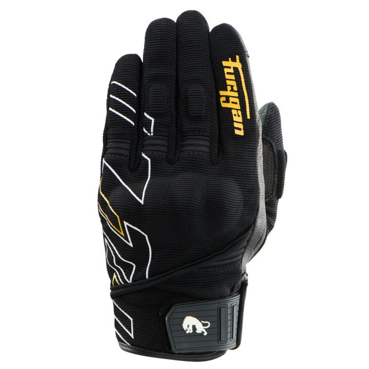 Gants femme Furygan JET NEON D3O LADY Noir-Blanc-Or