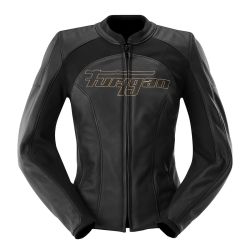 Blouson moto femme cuir Furygan ROMY Noir-Or