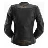 Blouson moto femme cuir Furygan ROMY Noir-Or