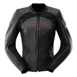 Blouson moto femme cuir Furygan ROMY Noir-Rose
