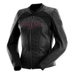 Blouson moto femme cuir Furygan ROMY Noir-Rose 2