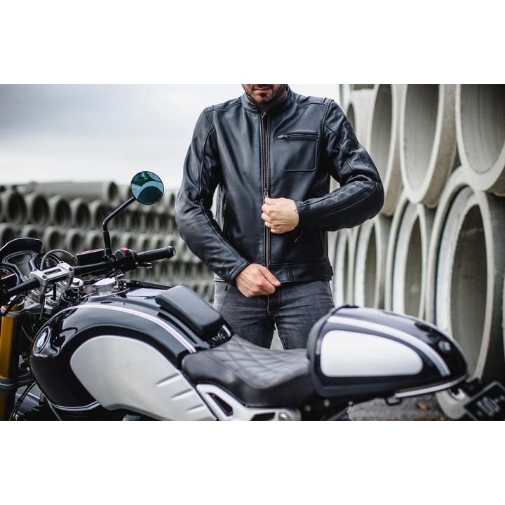 Blouson moto cuir Furygan L'AUDACIEUX Noir